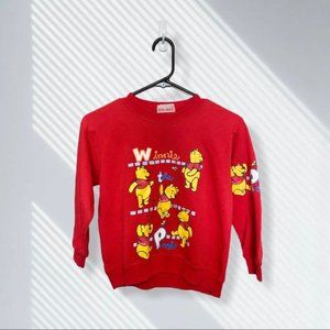 vintage winnie the pooh disney kid's crewneck